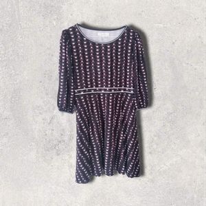 Lark and Ro Maroon and black dress